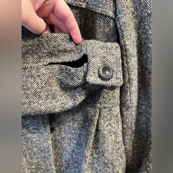 Donatella Womens Tapered Wool Blend Coat Jacket Size Small Brown - Picture 5 of 6